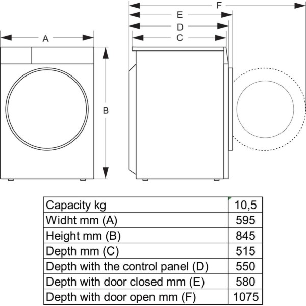 Фото - Пральна машина Hisense WF5I1045BWQ
